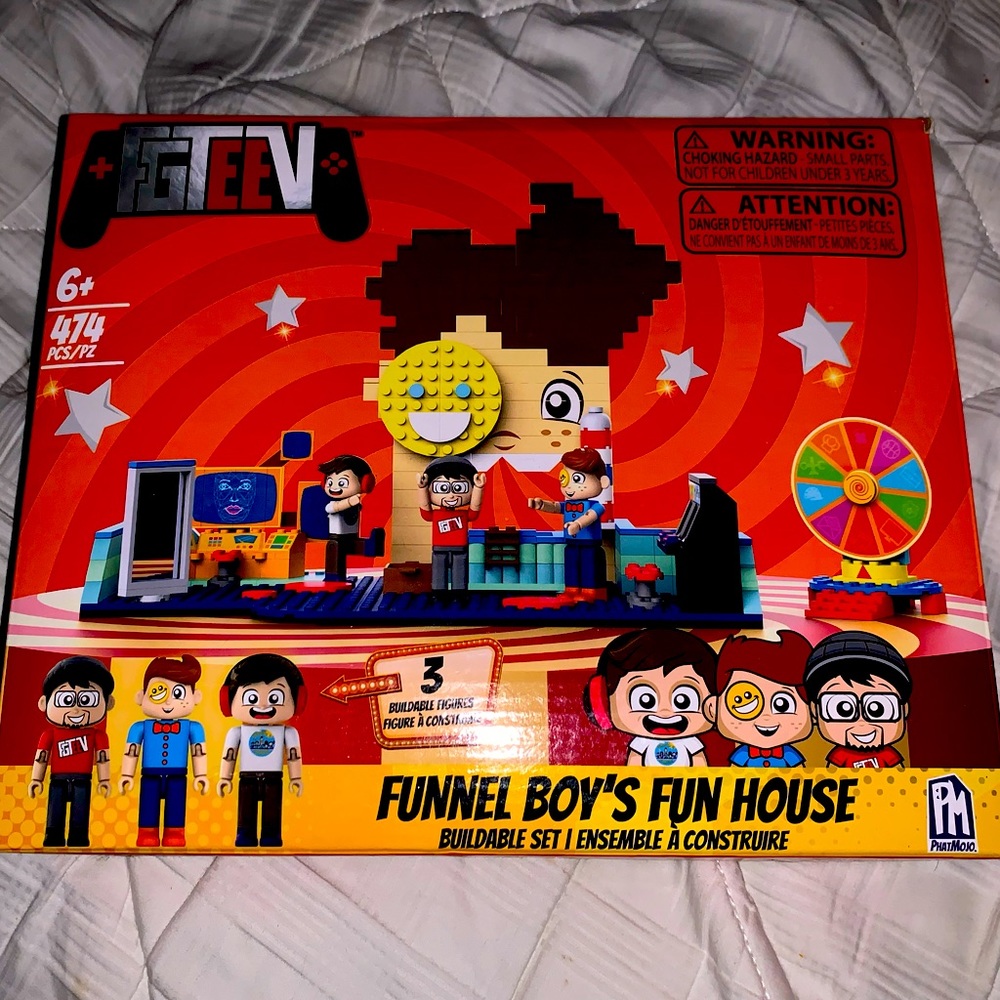 FgTeeV Lego Like Building Blocks Funnel Boys Fun House Set 474 Pieces